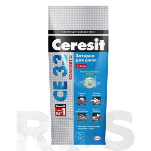 Затирка Ceresit СЕ 33 для узких швов, оливковый (2кг) - фото
