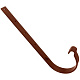 Крюк AB желоба металлический, 210 мм, Д=125 мм, коричневый, "Murol" - фото